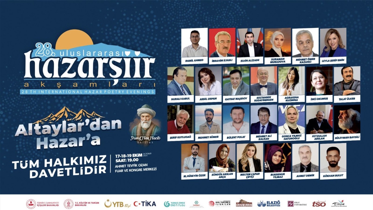 28. ULUSLARARASI HAZAR ŞİİR AKŞAMLARI BAŞLIYOR