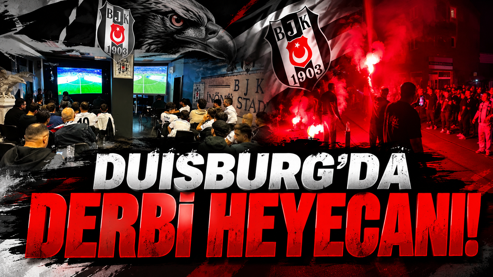 Duisburg’da Derbi Heyecanı: Beşiktaşlı Taraftarlar Maç Sonrası Sokağa Taştı