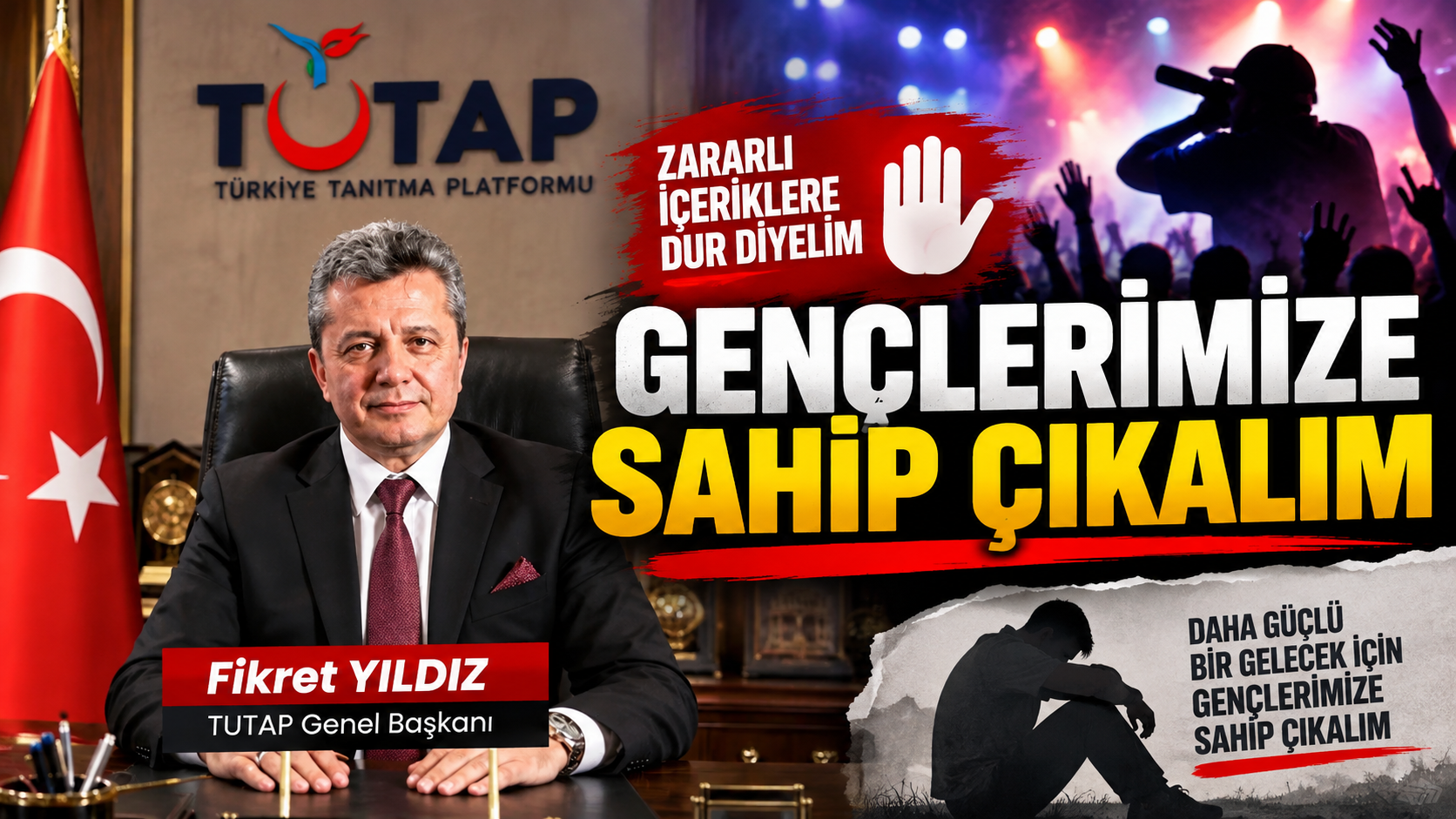 TUTAP Genel Başkanı Fikret Yıldız: “Gençlerimizi celladına âşık olan bir millete dönüştürdüler”