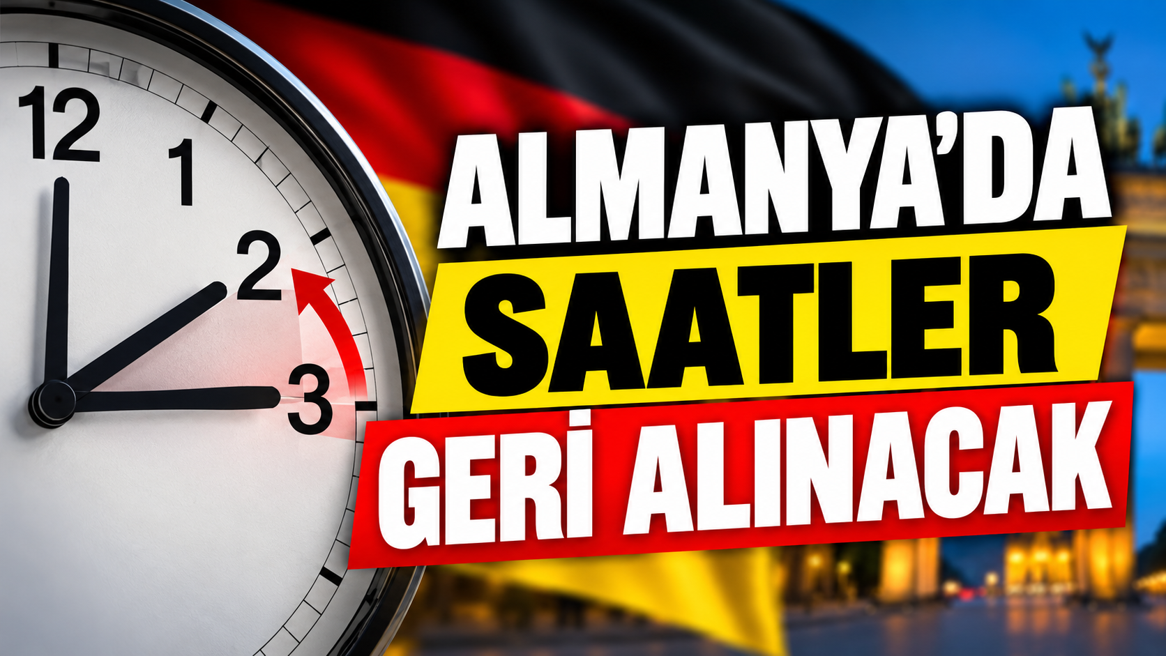 Almanya’da Saatler Geri Alınıyor: Türkiye ile Fark 2 Saate Çıkacak